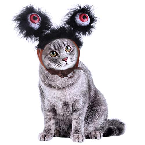 Bosixty Pet Dog Cats Headdresses for Christmas Halloween Pet Cat Headgear Santa Headwear Hats von Bosixty