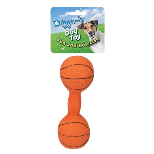 Boss Pet 52531 Soft Latex Dumbell Dog Toy, Assorted Colours von Boss Pet