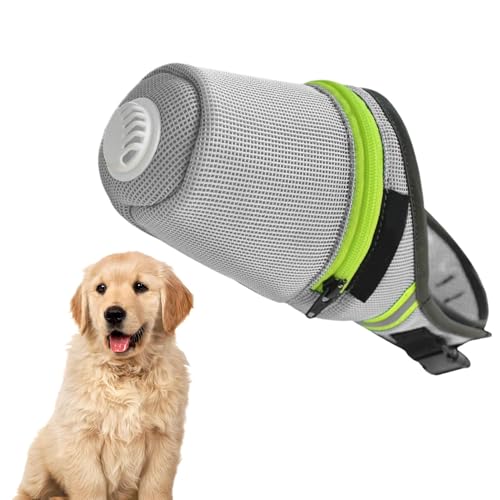 Botiniv Einstellbare Hundelemens, Hundeluftfilter -Mündung, Wiederverwendbarer Polyester Pet Air Filter Mündung, Reflective Strip Design Mundabdeckung für Park, Gehen und Zuhause von Botiniv