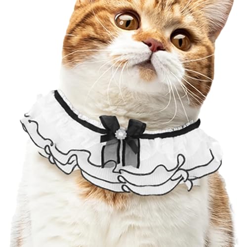 Botiniv Hunde-Speichel-Lätzchen, Hunde-Schal, Schickes Haustier-Hunde-Bandana-Lätzchen, Niedliches Welpen-Schleifen-Lätzchen, eleganter Katzen-Lätzchen-Schal für Haustierkatzen, Hunde, Kätzchen, von Botiniv
