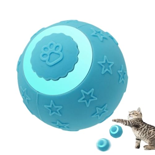Botiniv Intelligentes Katzenballspielzeug, rollendes Ball-Hundespielzeug | Interaktiver Katzenball,Selbstbewegender Ball mit 2 Modi, wiederaufladbares Katzenballspielzeug für Katzen, Kleintiere, von Botiniv