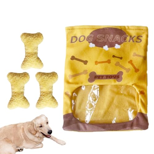 Botiniv Knochen geformtes Haustierspielzeug, Welpe kauen Spielzeug gefüllten Knochen - Weich gefüllte Hundeknochen Snacks Tasche Plüsch Quietschende Spielzeug,Crinkle Interactive Lustige niedliche Botiniv Knochen geformtes Haustierspielzeug, Welpe kauen Spielzeug gefüllten Knochen - Weich gefüllte Hundeknochen Snacks Tasche Plüsch Quietschende Spielzeug,Crinkle Interactive Lustige niedliche von Botiniv