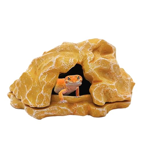 Botiniv Schlangenhöhle,Terrarium Resin Fels Nachbildung Bartagamen Höhle - Kleine Aquarium Zubehör Landschaftsbereich Terrarium Deko für Innenterrarien Botiniv Schlangenhöhle,Terrarium Resin Fels Nachbildung Bartagamen Höhle - Kleine Aquarium Zubehör Landschaftsbereich Terrarium Deko für Innenterrarien von Botiniv