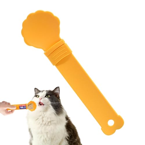 Happy Spoon Katze | 8 Zoll Leckbarer Happy Cat Spoon | Katzenfutter Löffel um Auspressen für Katzenstreifen | Leckerli Fütterungs Löffel für Hunde und Katzen für Nassfutter Flüssige Snacks von Botiniv