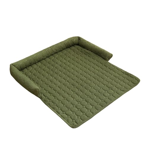 Bouasgh Flauschige Sofabezüge für Haustiere, beruhigendes Hundebett, Hundematte als Möbelschutz mit Nackenrolle für große, mittelgroße und kleine Hunde und Katzen Tierbedarf Hund (Green, 75x75cm) Bouasgh Flauschige Sofabezüge für Haustiere, beruhigendes Hundebett, Hundematte als Möbelschutz mit Nackenrolle für große, mittelgroße und kleine Hunde und Katzen Tierbedarf Hund (Green, 75x75cm) von Bouasgh
