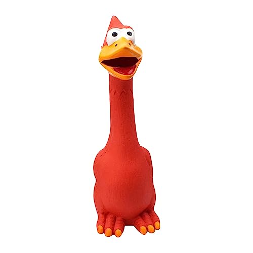Bouasgh KauSpielzeug Hund Unzerstörbar Hunde-Welpen-Quietschspielzeug, schreiendes Gummi-Hühnerspielzeug für Hunde, Latex-Quietscher, Kautrainingsprodukte (C, One Size) von Bouasgh
