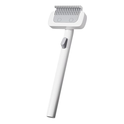Hundebürste zum Entfernen von Haaren, Fellpflege für kleine und mittelgroße Hunde, Hundebürste zum Entfilzen, Kamm für lose und verfilzte Hunde, Fellpflege für Haustiere, (White, 3.3x6.6x18.7cm) Hundebürste zum Entfernen von Haaren, Fellpflege für kleine und mittelgroße Hunde, Hundebürste zum Entfilzen, Kamm für lose und verfilzte Hunde, Fellpflege für Haustiere, (White, 3.3x6.6x18.7cm) von Bouasgh