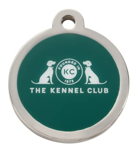 Bow Wow Meow Kennel Club grüne Hundemarke | Hundemarke mit Gravur | Anhänger, Namensschild für Hunde mit Personalisierung | Offizielle, personalisierte Crufts-Haustiermarken von Bow Wow Meow