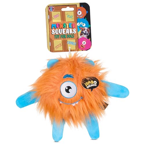Bow Wow Quietschendes Hundespielzeug für den ganzen Körper, Plüschspielzeug für Hunde, Monster- oder Einhorn-Design, weich und lustig für interaktives Spielen, verschiedene Farben von Bow Wow Pet