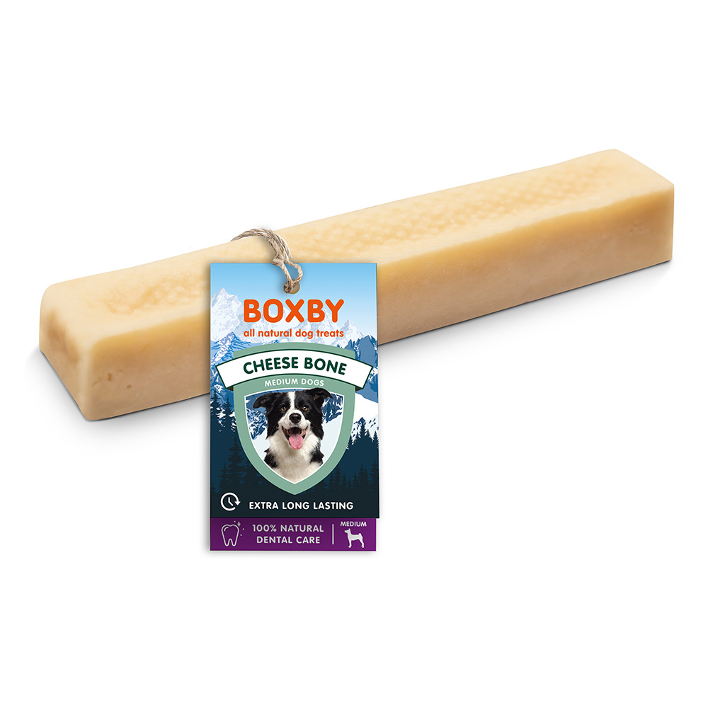 Boxby Cheese Bone - für mittelgroße Hunde (10 - 20 kg) von Boxby