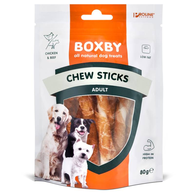 Boxby Chew Sticks with Chicken - Sparpaket: 3 x 80 g von Boxby