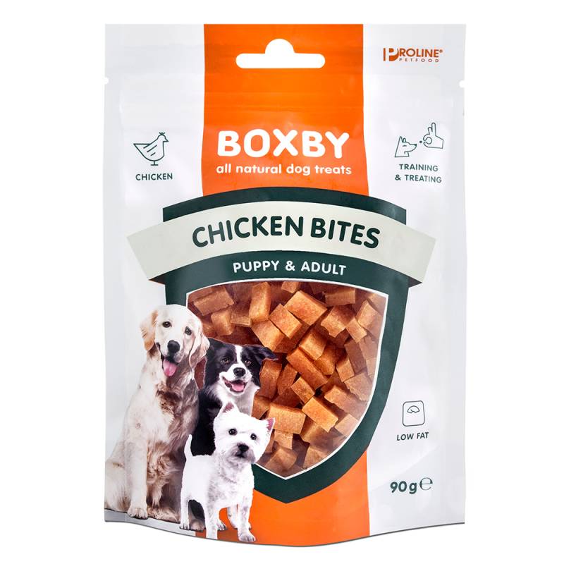 Boxby Chicken Bites Huhn & Fisch - Sparpaket: 3 x 90 g Boxby Chicken Bites Huhn & Fisch - Sparpaket: 3 x 90 g von Boxby