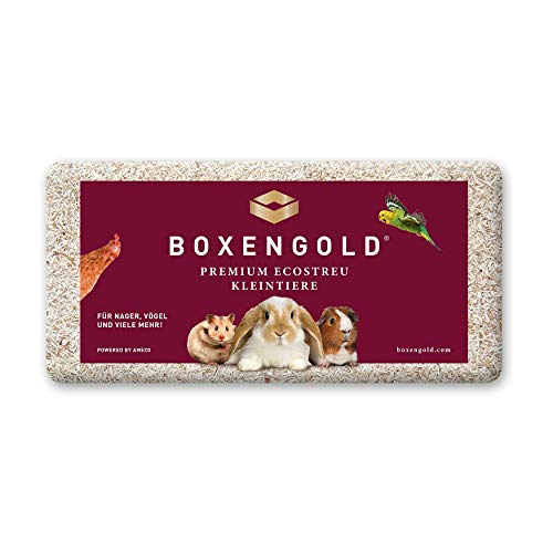 Boxengold Einstreu Kleintiereinstreu Premium Ecostreu Kleintiere 20 kg Tiereinstreu | Grundpreis (1,22 €/kg) von Boxengold