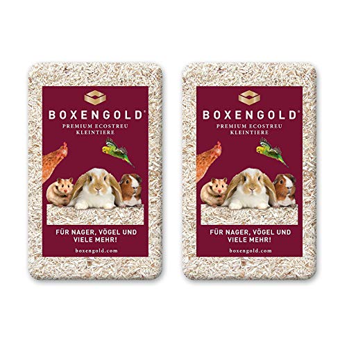Boxengold Einstreu Kleintiereinstreu Premium Ecostreu Kleintiere 2X 4,5 kg Tiereinstreu | Grundpreis (1,94 €/kg) von Boxengold