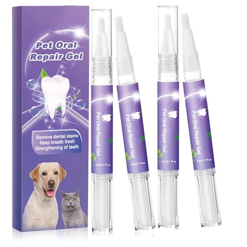 4pcs Haustier-Mundspray Saubere Zähne, Zahnpflege-Gel für Hunde & Katzen, Pet Dental Care Toothpaste, Dentalspray für Hunde gegen Mundgeruch - Für effektive Zahnreinigung, Mundhygiene und Zahnpflege 4pcs Haustier-Mundspray Saubere Zähne, Zahnpflege-Gel für Hunde & Katzen, Pet Dental Care Toothpaste, Dentalspray für Hunde gegen Mundgeruch - Für effektive Zahnreinigung, Mundhygiene und Zahnpflege von Boxiatil