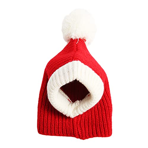 Boxwizard Weihnachts-Hundehut, Weihnachts-Katzen-Kopfbedeckung, Outfit, Winterkostüm, warm für Zuhause, Spielspaß (M) von Boxwizard