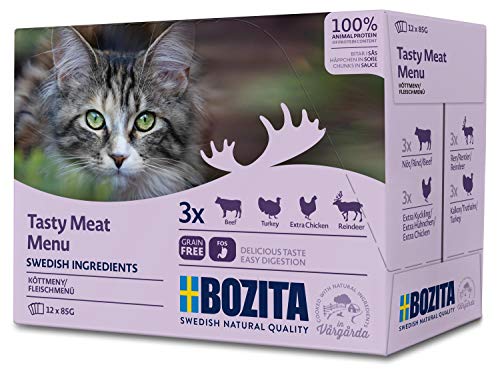 Bozita Katze Portionsbeutel Multibox Fleisch-Menü 12x85g (demnächst verfügbar) von Bozita