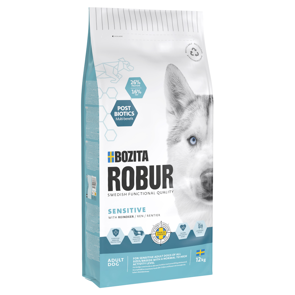 Bozita Robur Sensitive Getreidefrei Rentier - Sparpaket: 2 x 12 kg von Bozita Robur