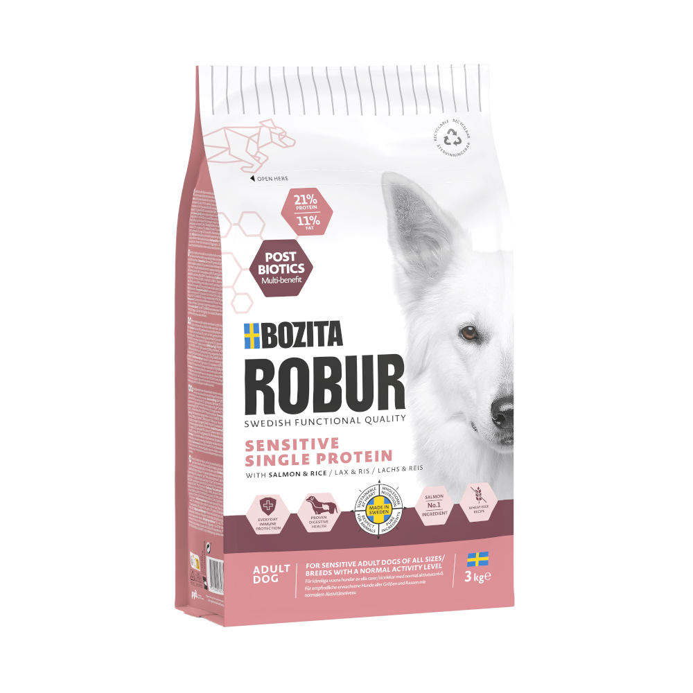 Bozita Robur Sensitive Single Protein Lachs & Reis - Sparpaket: 2 x 3 kg Bozita Robur Sensitive Single Protein Lachs & Reis - Sparpaket: 2 x 3 kg von Bozita Robur