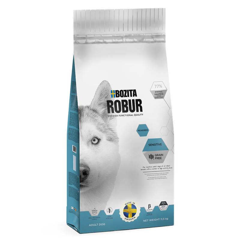 Sparpaket Bozita Robur 2 x Großgebinde - Sensitive Grainfree Rentier (2 x 11,5 kg) von Bozita Robur
