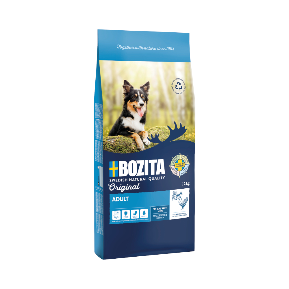 12 kg Bozita Original zum Sonderpreis! - Adult mit Huhn - Weizenfrei von Bozita