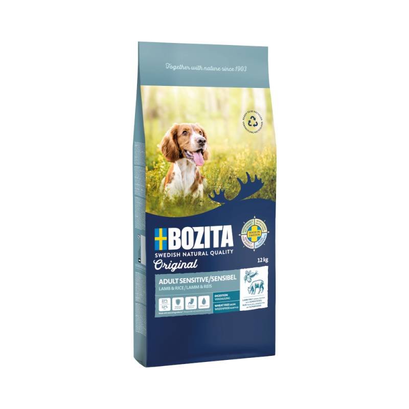 12 kg Bozita Original zum Sonderpreis! - Sensitive Digestion Lamm & Reis - Weizenfrei von Bozita