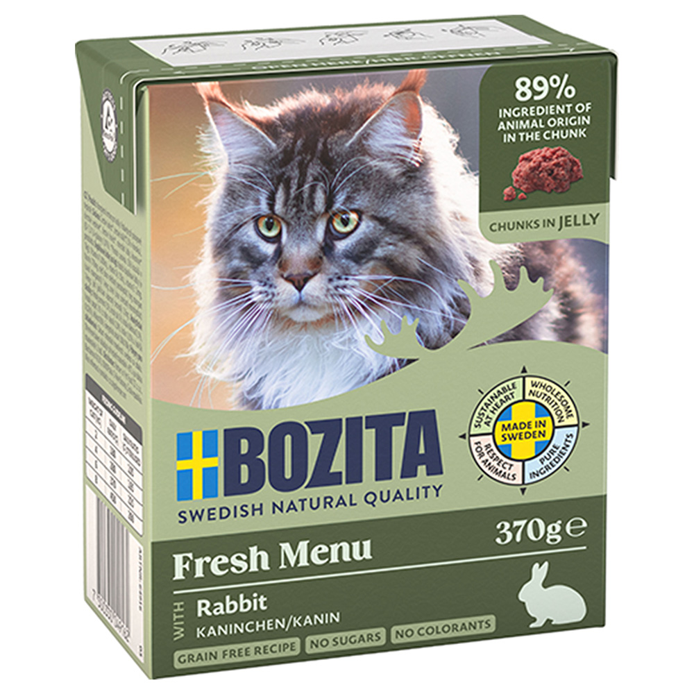 6 x 370 g Bozita Tetra Häppchen in Gelee oder Soße zum Sonderpreis! - Kaninchen in Gelee 6 x 370 g Bozita Tetra Häppchen in Gelee oder Soße zum Sonderpreis! - Kaninchen in Gelee von Bozita