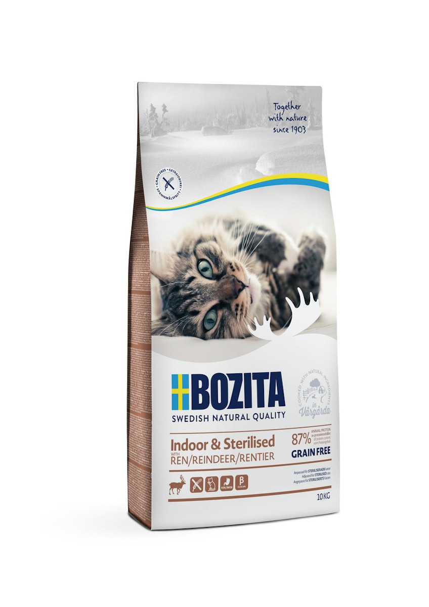 Bozita Indoor & Sterilised Grain Free Reindeer Katzentrockenfutter von Bozita