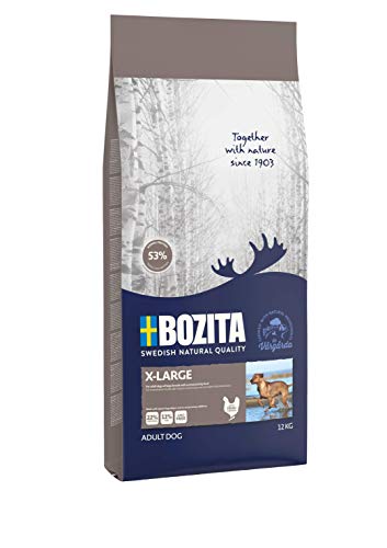 BOZITA X-Large Hundefutter - 12 kg - nachhaltig produziertes Trockenfutter für erwachsene Hunde großer Rassen - Alleinfuttermittel von Bozita