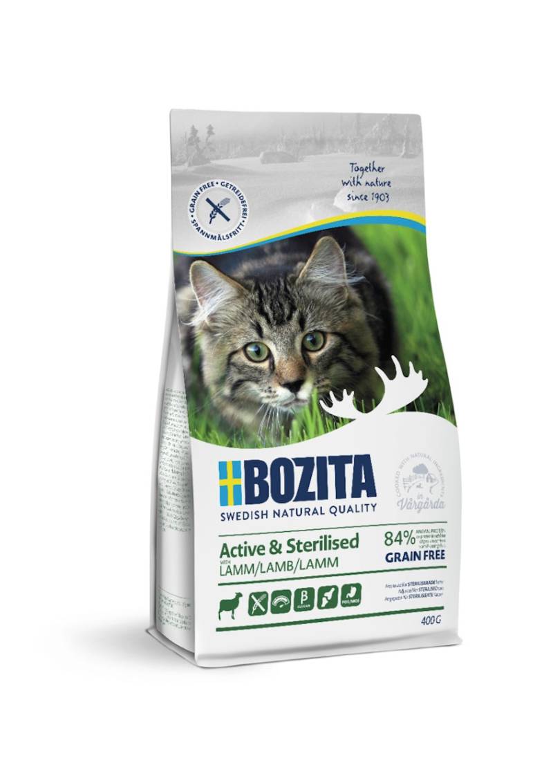 Bozita Active & Sterilised Grain Free Lamb Katzentrockenfutter von Bozita