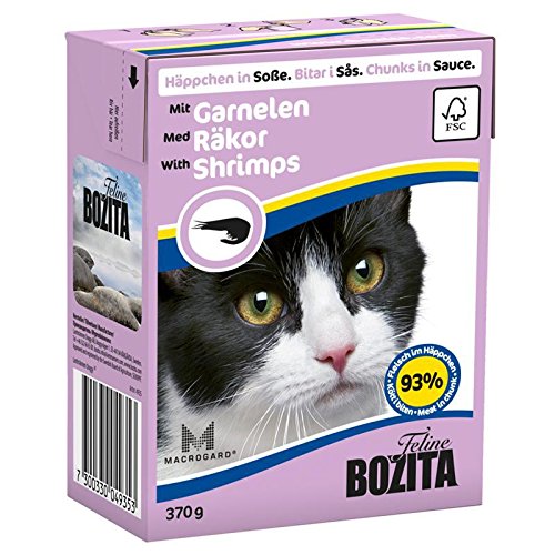 Bozita Cat Tetra Recard Häppchen in Soße Garnelen 370g Bozita Cat Tetra Recard Häppchen in Soße Garnelen 370g von Bozita