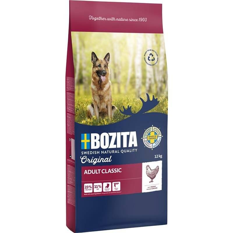 Bozita Dog Original Adult Classic - Sparpaket 2 x 12 kg (3,21 € pro 1 kg) von Bozita