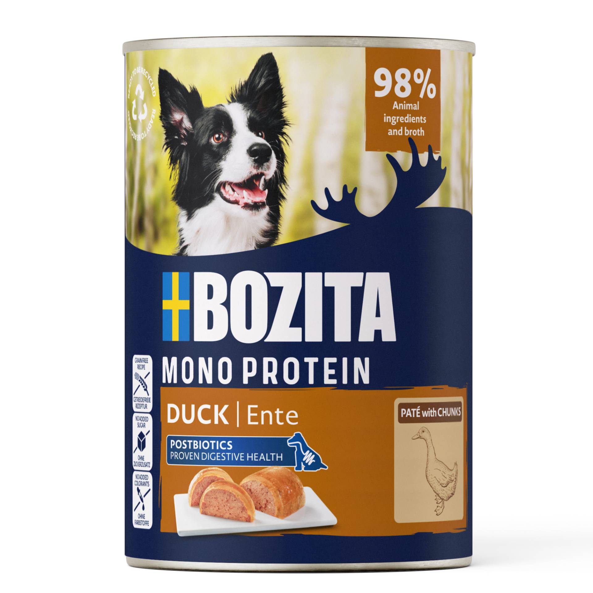 Bozita Dog Pate 6 x 400 g - Ente Bozita Dog Pate 6 x 400 g - Ente von Bozita