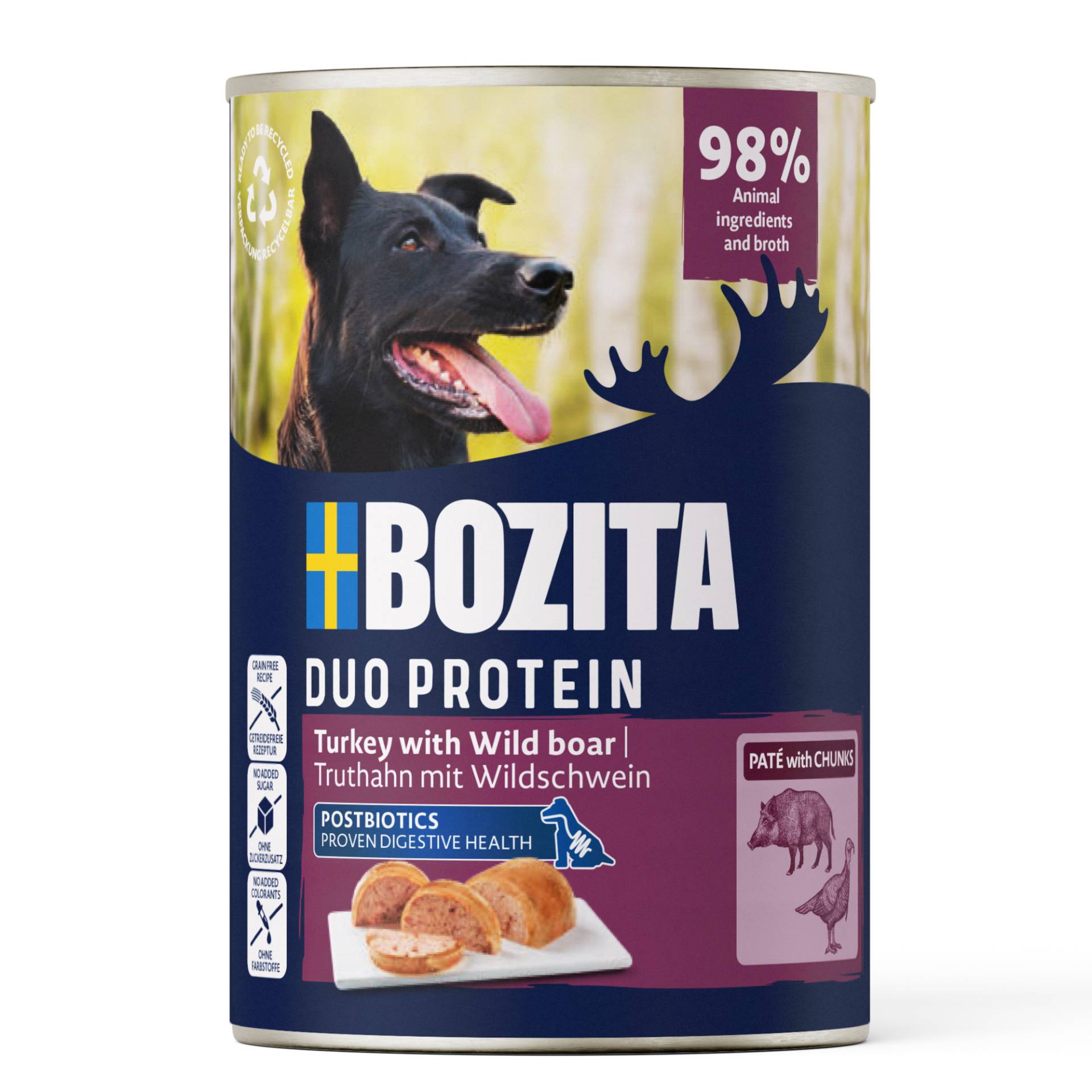 Bozita Dog Pate 6 x 400 g - Pute mit Wildschwein Bozita Dog Pate 6 x 400 g - Pute mit Wildschwein von Bozita