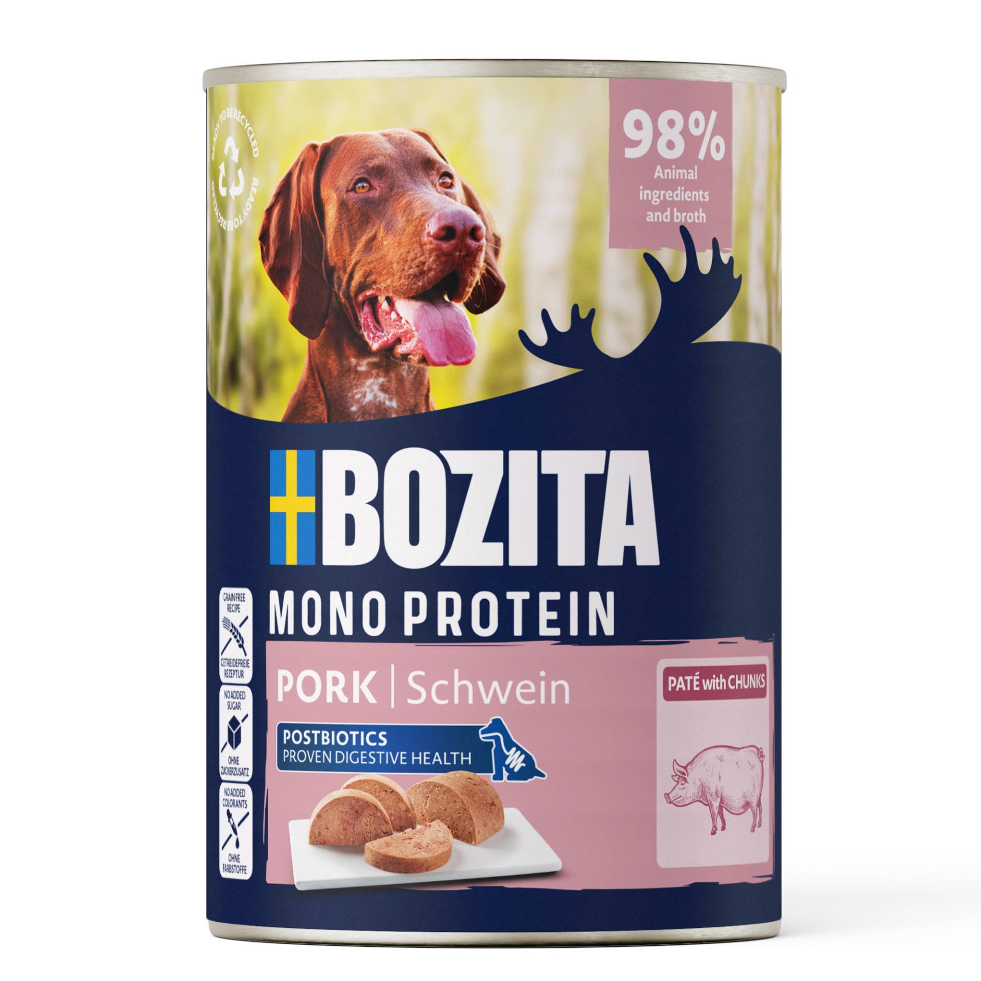 Bozita Dog Pate 6 x 400 g - Schwein Bozita Dog Pate 6 x 400 g - Schwein von Bozita