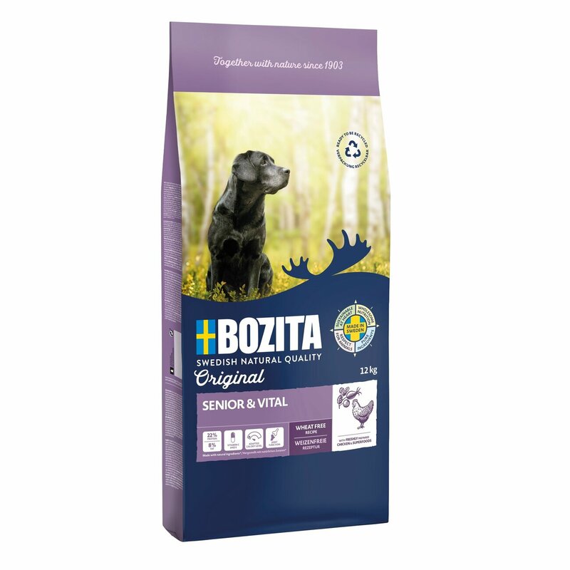 Bozita Original Senior Weizenfrei Sparpaket 2 x 12 kg (3,96 € pro 1 kg) von Bozita