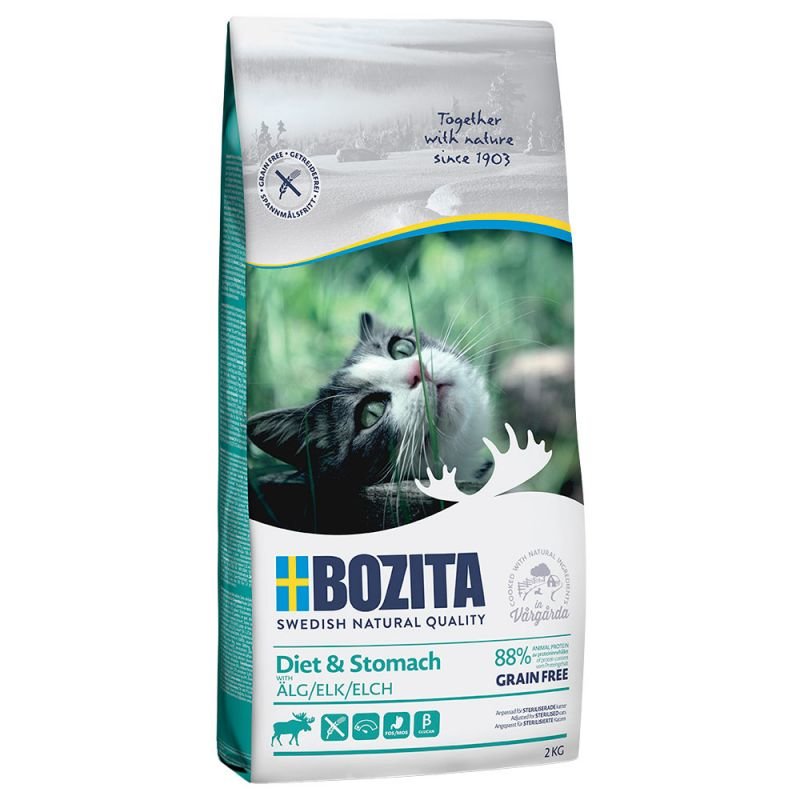 Bozita Feline Diet & Stomach Getreidefrei Elch 10 kg (6,90 € pro 1 kg) von Bozita