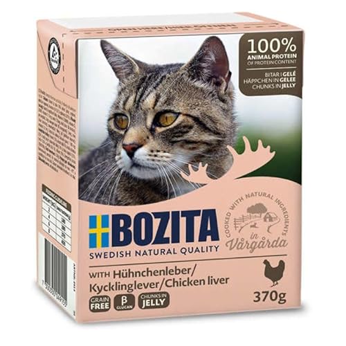 Bozita | Feline Häppchen in Gelee mit Hühnchenleber | 16 x 370 g Bozita | Feline Häppchen in Gelee mit Hühnchenleber | 16 x 370 g von Bozita