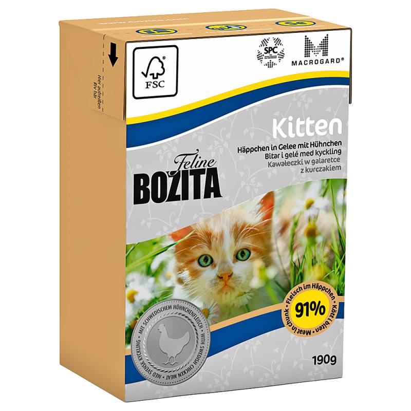 Bozita Feline Kitten Tetra Recart - 48 x 190 g von Bozita