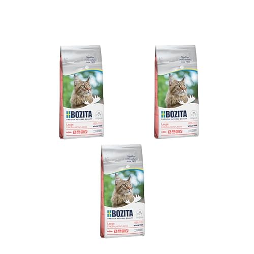 Bozita - Feline Large - Salmon Wheat Free | 3er Pack | 3 x 400 g | Getreidefreies Trockenfutter für Katzen mit Lachs | Alleinfuttermittel für Katzen Bozita - Feline Large - Salmon Wheat Free | 3er Pack | 3 x 400 g | Getreidefreies Trockenfutter für Katzen mit Lachs | Alleinfuttermittel für Katzen von Bozita