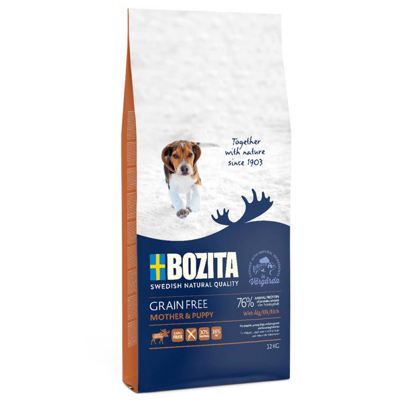Bozita Grain Free Mother & Puppy Elch - Sparpaket: 2 x 12 kg von Bozita