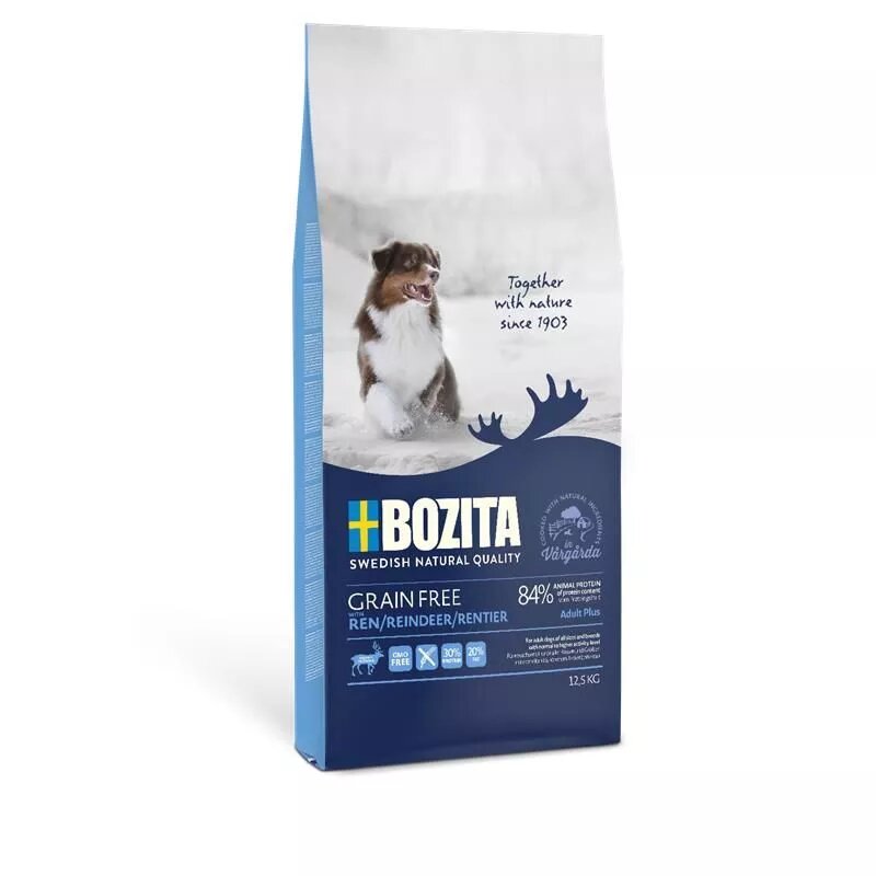 Bozita Grain Free Rentier Sparpaket 2 x 12,5 kg (4,96 € pro 1 kg) von Bozita