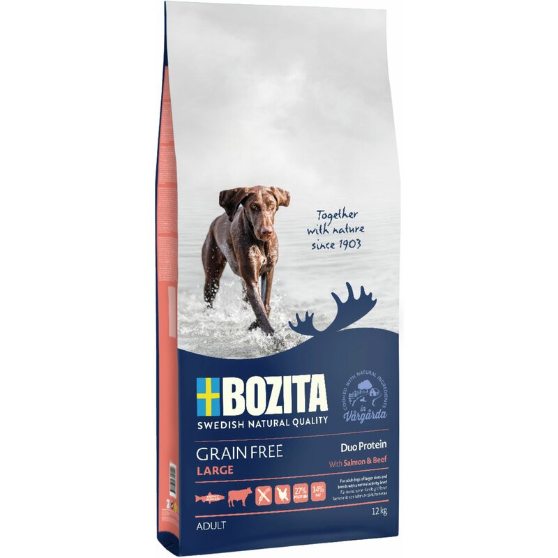 Bozita Grain Free Salmon & Beef Large 12 kg (5,16 € pro 1 kg) von Bozita
