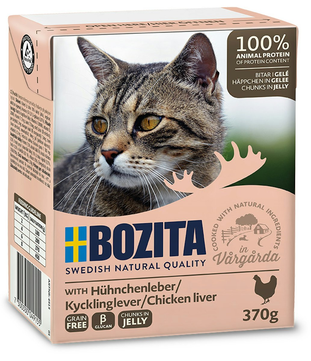 Bozita Häppchen in Gelee 370 Gramm Katzennassfutter von Bozita