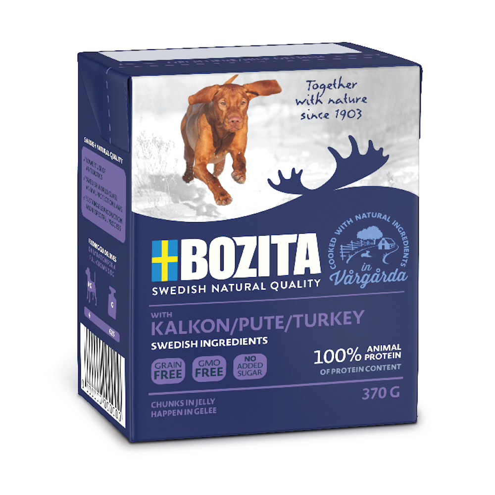 Bozita Häppchen in Gelee 6 x 370 g - Pute von Bozita