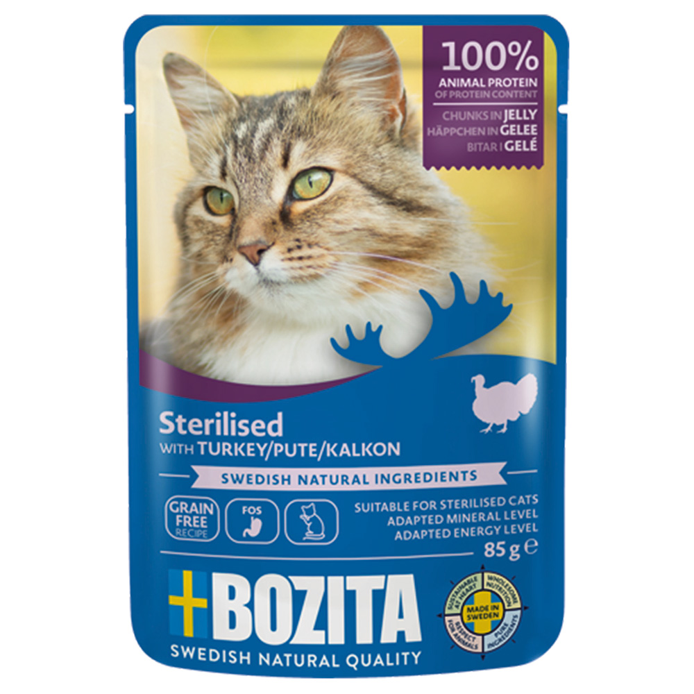 Bozita Häppchen in Gelee Sterilised 12 x 85 g - Mixpaket Fleisch Menü Bozita Häppchen in Gelee Sterilised 12 x 85 g - Mixpaket Fleisch Menü von Bozita
