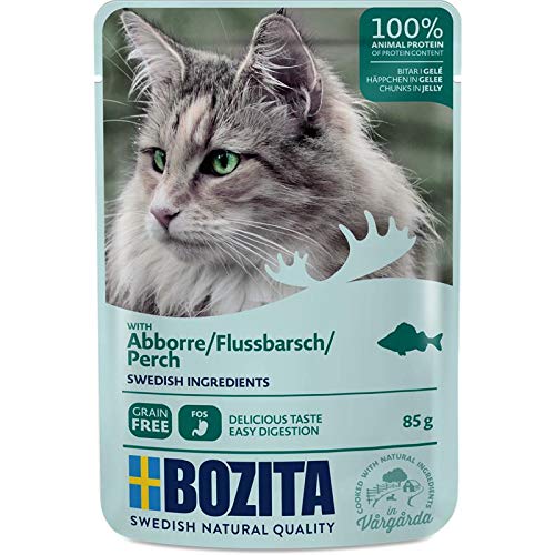 Bozita Häppchen in Gelee mit Flussbarsch | 12x 85g Bozita Häppchen in Gelee mit Flussbarsch | 12x 85g von Bozita
