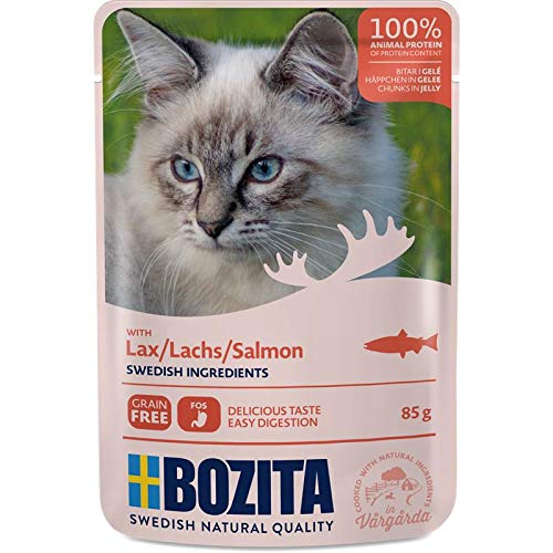 Bozita Häppchen in Gelee mit Lachs | 12x 85g von Bozita