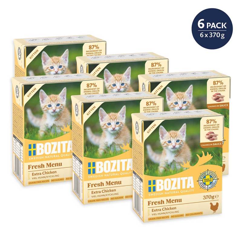 Bozita Häppchen in Sauce Kitten mit Hühnchen 6x370 g von Bozita