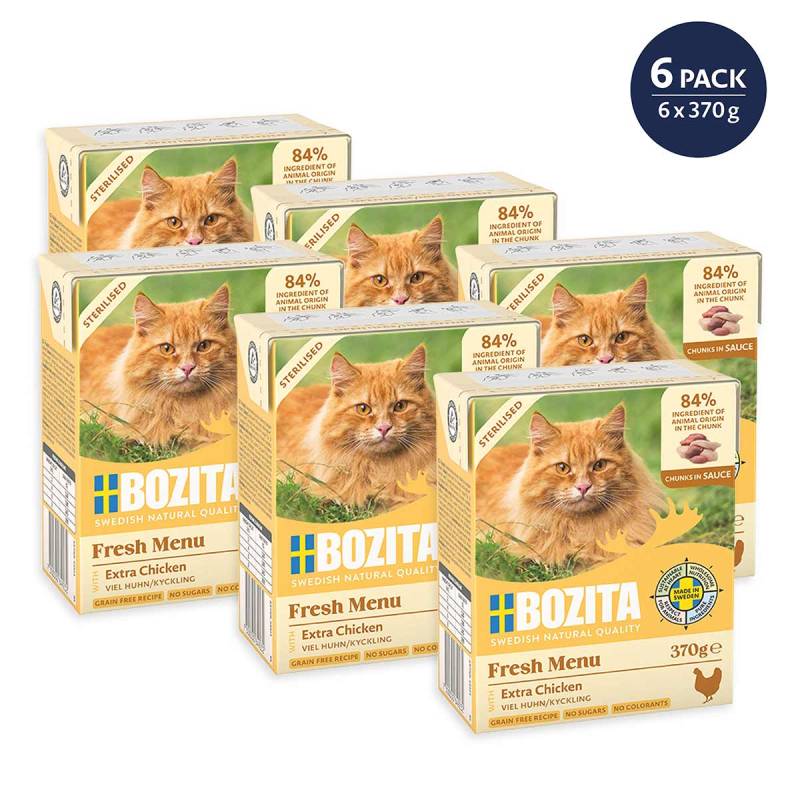 Bozita Häppchen in Sauce Sterilised Huhn 6x370 g von Bozita